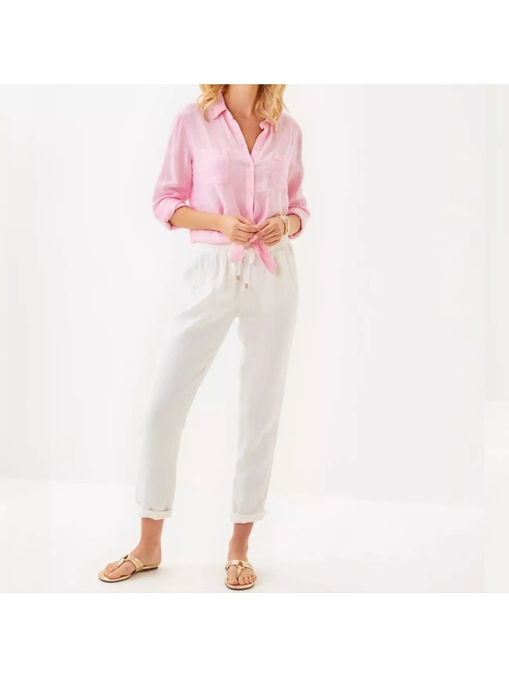 Lily Pulitzer Taron pant in resort white